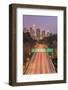 USA, California, Los Angeles 110 Freeway and Downtown-Rob Tilley-Framed Photographic Print