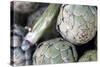 USA, California, Los Angeles. Artichokes at Hollywood Farmer's Market.-Kymri Wilt-Stretched Canvas