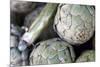 USA, California, Los Angeles. Artichokes at Hollywood Farmer's Market.-Kymri Wilt-Mounted Photographic Print