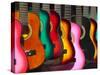 USA, California, Los Angeles, El Pueblo De Los Angeles, Guitars-Alan Copson-Stretched Canvas