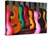 USA, California, Los Angeles, El Pueblo De Los Angeles, Guitars-Alan Copson-Stretched Canvas