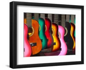 USA, California, Los Angeles, El Pueblo De Los Angeles, Guitars-Alan Copson-Framed Photographic Print