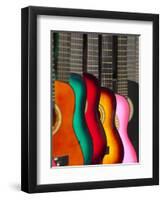 USA, California, Los Angeles, El Pueblo De Los Angeles, Guitars-Alan Copson-Framed Photographic Print