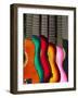 USA, California, Los Angeles, El Pueblo De Los Angeles, Guitars-Alan Copson-Framed Photographic Print