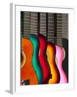 USA, California, Los Angeles, El Pueblo De Los Angeles, Guitars-Alan Copson-Framed Photographic Print