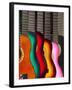 USA, California, Los Angeles, El Pueblo De Los Angeles, Guitars-Alan Copson-Framed Photographic Print