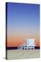 USA, California, Los Angeles, Santa Monica Beach Twilight-Rob Tilley-Stretched Canvas