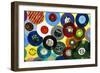 USA, California, Los Angeles. Vinyl 45's at Amoeba Music Store.-Kymri Wilt-Framed Photographic Print