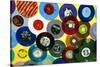 USA, California, Los Angeles. Vinyl 45's at Amoeba Music Store.-Kymri Wilt-Stretched Canvas