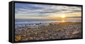 USA, California, Malibu. Sunset as seen from County Line Beach.-Christopher Reed-Framed Stretched Canvas