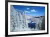 USA, California, Mammoth Lakes. Infrared overview of Twin Lakes.-Jaynes Gallery-Framed Photographic Print