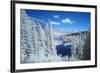 USA, California, Mammoth Lakes. Infrared overview of Twin Lakes.-Jaynes Gallery-Framed Premium Photographic Print