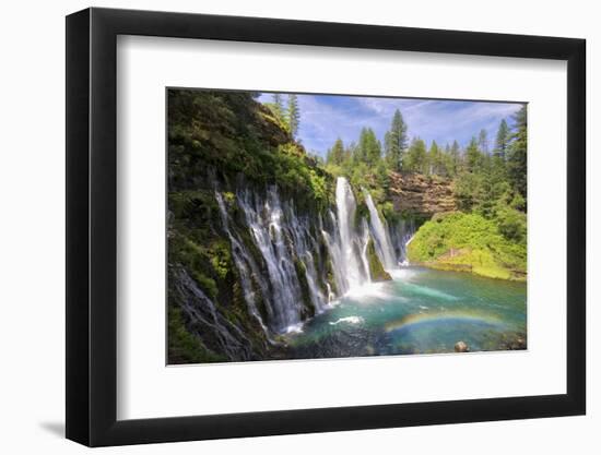 USA, California, McArthur-Burney Falls Memorial State Park. Burney Falls along Burney Creek-Christopher Reed-Framed Photographic Print