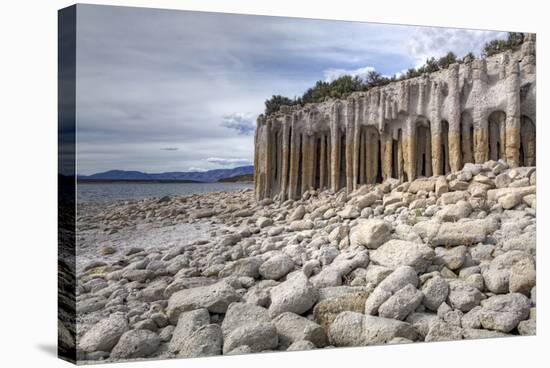 USA, California, Mono County. Volcanic Rock Pillars-Dennis Flaherty-Stretched Canvas