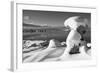 USA, California, Mono Lake. Snow-Covered Tufa-Dennis Flaherty-Framed Photographic Print