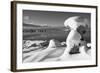 USA, California, Mono Lake. Snow-Covered Tufa-Dennis Flaherty-Framed Photographic Print