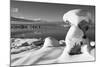 USA, California, Mono Lake. Snow-Covered Tufa-Dennis Flaherty-Mounted Photographic Print