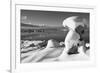 USA, California, Mono Lake. Snow-Covered Tufa-Dennis Flaherty-Framed Photographic Print