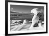 USA, California, Mono Lake. Snow-Covered Tufa-Dennis Flaherty-Framed Photographic Print