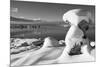 USA, California, Mono Lake. Snow-Covered Tufa-Dennis Flaherty-Mounted Photographic Print