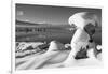 USA, California, Mono Lake. Snow-Covered Tufa-Dennis Flaherty-Framed Photographic Print