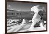 USA, California, Mono Lake. Snow-Covered Tufa-Dennis Flaherty-Framed Photographic Print