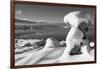 USA, California, Mono Lake. Snow-Covered Tufa-Dennis Flaherty-Framed Photographic Print