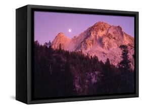 USA, California, Moonrise over the Backcountry of Sierra Nevada-Jaynes Gallery-Framed Stretched Canvas