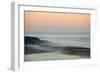 USA, California, Moro Bay. Morning fog on sand dunes and ocean.-Jaynes Gallery-Framed Photographic Print