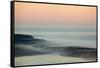 USA, California, Moro Bay. Morning fog on sand dunes and ocean.-Jaynes Gallery-Framed Stretched Canvas