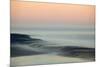 USA, California, Moro Bay. Morning fog on sand dunes and ocean.-Jaynes Gallery-Mounted Premium Photographic Print