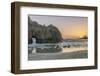 USA, California, Near Big Sur, Pfeiffer Beach Sunset-Rob Tilley-Framed Photographic Print