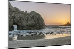 USA, California, Near Big Sur, Pfeiffer Beach Sunset-Rob Tilley-Mounted Photographic Print