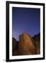 USA, California, Owens Valley. Native American petroglyphs at night.-Jaynes Gallery-Framed Premium Photographic Print