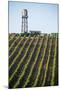 USA California. Pacific Coast Highway, PCH, crops and water tower-Alison Jones-Mounted Premium Photographic Print
