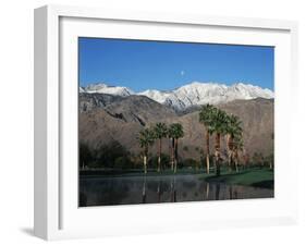 USA, California, Palm Springs, Reflection of San Jacinto Range in Lake-Zandria Muench Beraldo-Framed Photographic Print