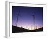 USA, California, Palm Springs, View of Wind Turbines at Sunset-Zandria Muench Beraldo-Framed Photographic Print