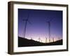 USA, California, Palm Springs, View of Wind Turbines at Sunset-Zandria Muench Beraldo-Framed Premium Photographic Print