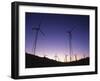 USA, California, Palm Springs, View of Wind Turbines at Sunset-Zandria Muench Beraldo-Framed Premium Photographic Print