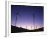 USA, California, Palm Springs, View of Wind Turbines at Sunset-Zandria Muench Beraldo-Framed Photographic Print