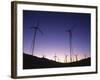 USA, California, Palm Springs, View of Wind Turbines at Sunset-Zandria Muench Beraldo-Framed Photographic Print