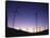 USA, California, Palm Springs, View of Wind Turbines at Sunset-Zandria Muench Beraldo-Framed Stretched Canvas