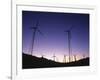 USA, California, Palm Springs, View of Wind Turbines at Sunset-Zandria Muench Beraldo-Framed Photographic Print