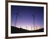 USA, California, Palm Springs, View of Wind Turbines at Sunset-Zandria Muench Beraldo-Framed Photographic Print