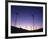 USA, California, Palm Springs, View of Wind Turbines at Sunset-Zandria Muench Beraldo-Framed Photographic Print