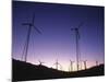 USA, California, Palm Springs, View of Wind Turbines at Sunset-Zandria Muench Beraldo-Mounted Photographic Print