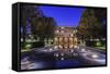 USA, California, Pasadena,Beckman Institute Reflecting Pool.-Rob Tilley-Framed Stretched Canvas