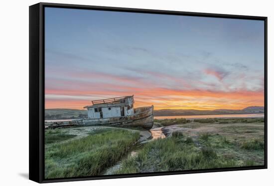 USA, California, Point Reyes National Seashore, Shipwreck sunrise-Rob Tilley-Framed Stretched Canvas