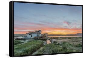USA, California, Point Reyes National Seashore, Shipwreck sunrise-Rob Tilley-Framed Stretched Canvas