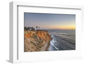 USA, California, Ranchos Palos Verdes. The lighthouse at Point Vicente at sunset.-Christopher Reed-Framed Photographic Print